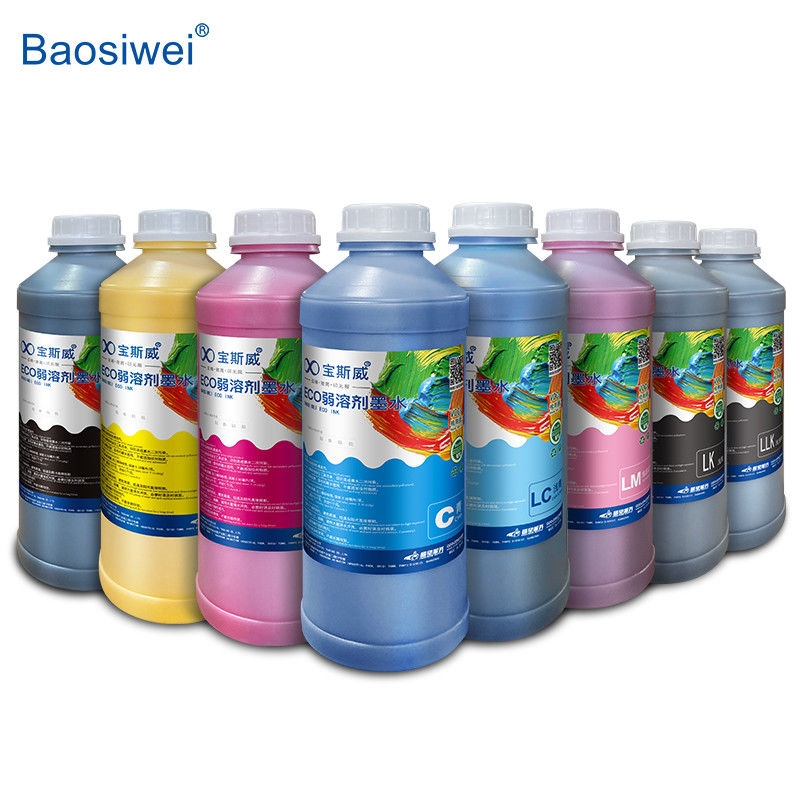 Baosiwei Eco Solvent Ink geschikt voor verschillende printkoppen / 8 kleur