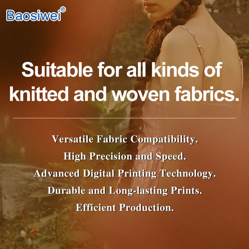 Baosiwei Textile Fabric Digital Printing Machine, geschikt voor katoen, polyester, zijde, nylon en diverse andere stoffen